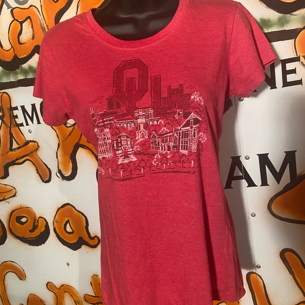 OU soft material ladies tee